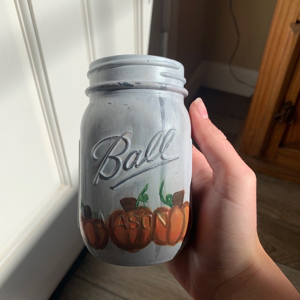 The Simple and Sweet Pumpkin Mason Jar🤍